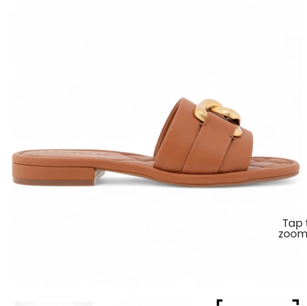 New AEROSOLES Big Charm Slide Sandal - Tan